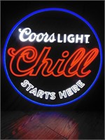 Faux Neon Coors Light sign