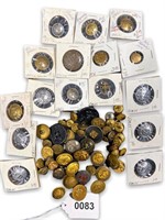 Antique Collection Police, FD & Military Buttons