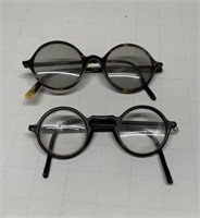2 Pairs of Vintage Round Glasses