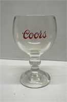 Very Heavy Vintage COORS Beer Glass Goblet
