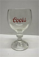 Very Heavy Vintage COORS Beer Glass Goblet