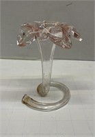 Pretty Blown Glass Flower Bud Vase