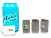 VTG Zippo Collection of Flip Lighters