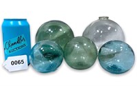 Blown Glass Globes Set of 5