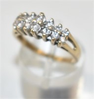14K Diamond Ring 2.8 Grams Size 6.5