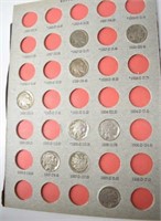 Nine Buffalo Nickels 1927D - 1937D