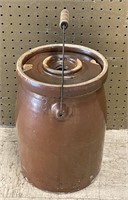 Antique Stoneware Butter Churn Crock