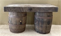 Jack Daniel Whiskey Barrel Bar