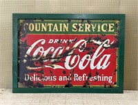 Fountain Service Coca-Cola Sign c. 1935