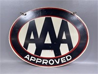AAA Double-sided Porcelain Sign