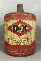 D-X Five Gallon Oil Can