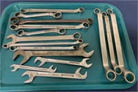 Snap-on 15 assorted wrenches