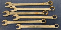 Snap-on 6 Combination Wrenches 1/2 - 13/16"