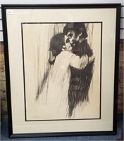 After Aldo Lungo, Print of Two Lovers