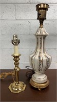 Vintage Table Lamps As Found Brass