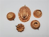 Five Copper Molds