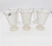 Six Cube Pattern Ice Tea Glasses