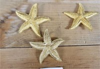 Starfish Clip Earrings & Matching Pendant