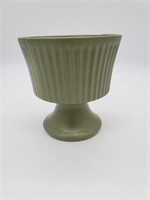 Mid Century Modern Floraline Fluted Footed Bowl
