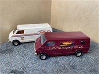 (2) Ertl Classic Vans - Metal Toys