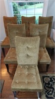 6 Bombay Padded Dining Chairs-Very Good Condition