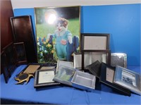 Cat Picture & Assortment of Picture Frames