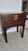 Drexel Heritage Chest/Lamp Table-17x11x22"H