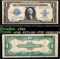 1923 $1 Large Size Blue Seal Silver Certificate, F