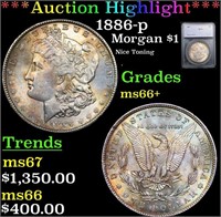 ***Auction Highlight*** 1886-p Morgan Dollar $1 Gr