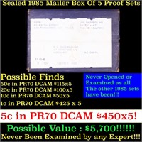 Original sealed box 5- 1985 United States Mint Pro