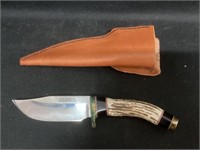 Bob Trousdell Hand Made Stag Hid Knife,Burlington
