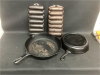 Cast Iron Frying Pans and Cornbread Pans