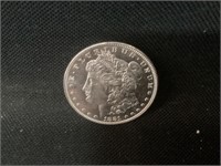 1881 P Morgan Silver Dollar,UNC