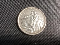 1925 Stone Mountain Silver Half Dollar,XF/AU