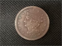 1853 1/2 Cent Coin