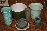 Mid century pottery items