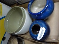 Studio pottery planters