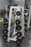 H. Strength Curl bar Rack w/ weights