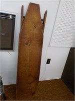 Primitive wood ironing board 14x54