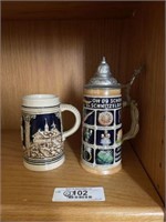 Two Collector Steins