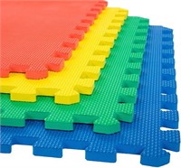 Stalwart Foam Mat Floor Tiles, Interlocking