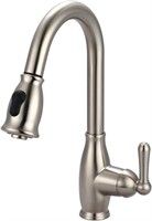 Single Pull-Down Kitchen Faucet Brushed Nickel