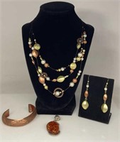 Necklace Earrings & Bracelet