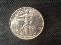 1943 Walker Silver Half Dollar,Unc