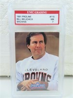 1991 Proline Bill Belichick Browns Graded Card