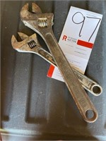 (2) 12" & 15" Crescent Wrenches
