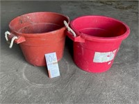 (2) 18" x 17" Feed Pails