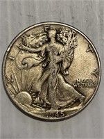 1945 Walking Liberty Silver Half