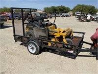 Hustler Fastrak SDX w/Trailer, Weedeater