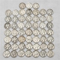 Mercury Silver Dimes (52)